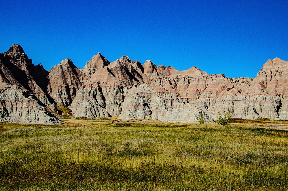 USA, South Dakota. Badlands National Park, Prairie Wind Overlook